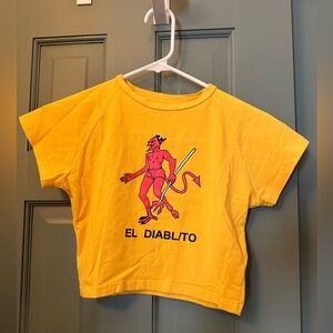 Yellow El Diablito Baby Tee
